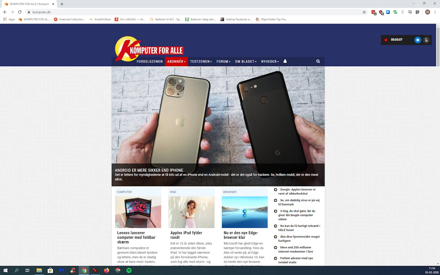Xbox Game Bar spelar in det som visas på skärmen.